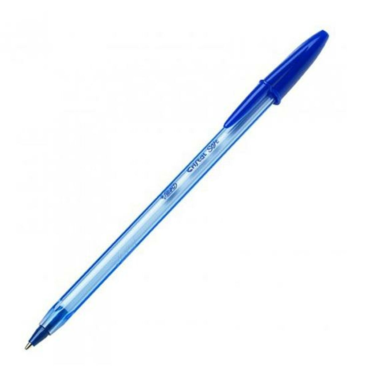 Crayon Bic Cristal Soft 1-2 mm Verre Bleu (50 Unités)