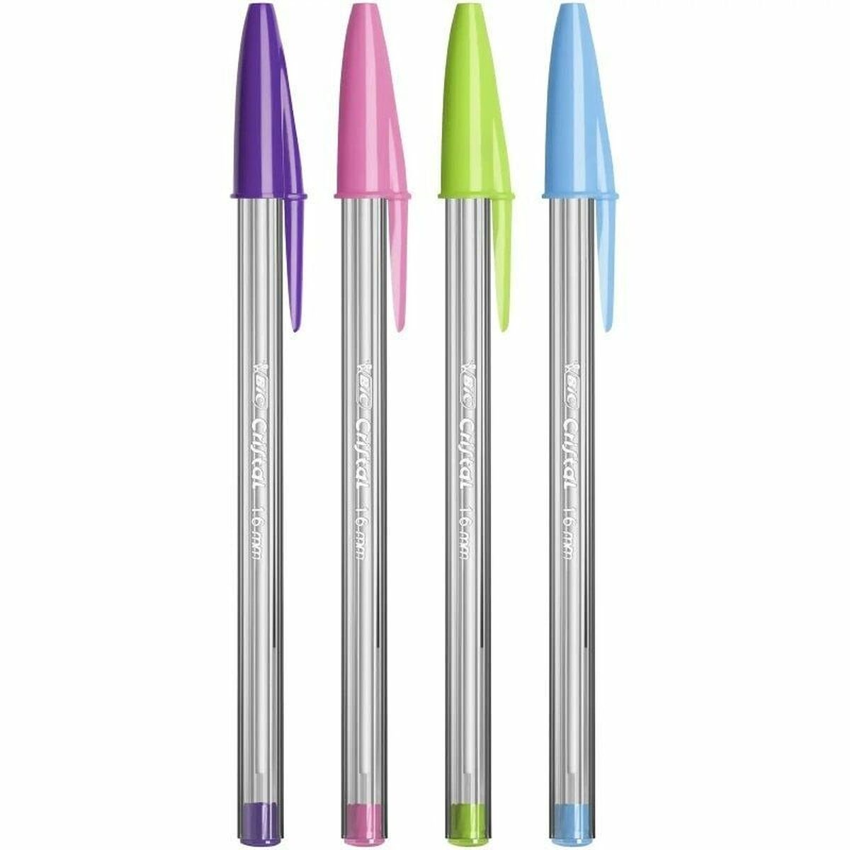 Image secondaire de Ensemble de Stylos Bic Cristal Fun 921342 Multicouleur 10 Pièces (10 Unités)