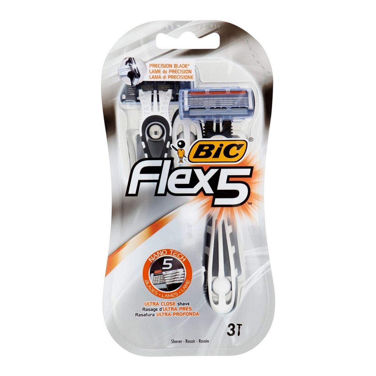 Manual shaving razor Bic Flex5 (3 uds)