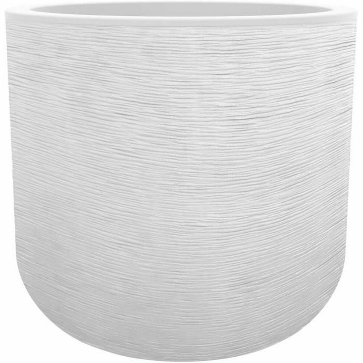 Cache-pot EDA Graphit'Up Rond Blanc Plastique Ronde Ø 50 cm