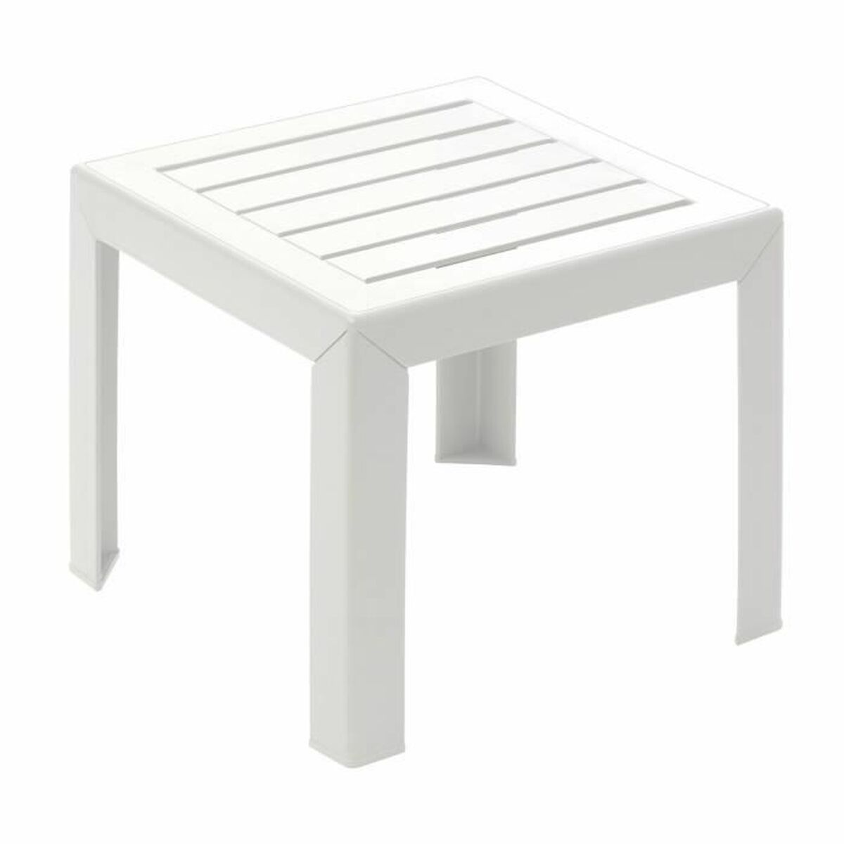 Table d'appoint Grosfillex Blanc Résine Plastique 40 x 40 x 35 cm