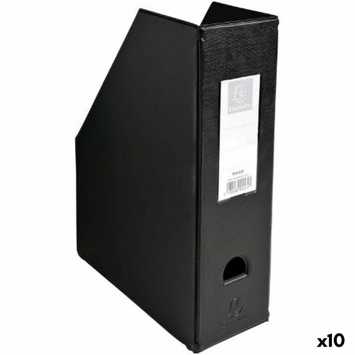 Ράφι για περιοδικά Exacompta Μαύρο A4 PVC (x10)