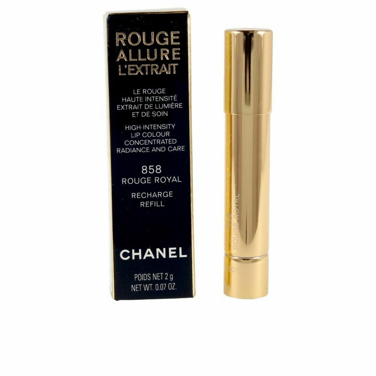 Læbestift Chanel Rouge Allure L´Extrait Rouge Royal 858 Genopfyldning: