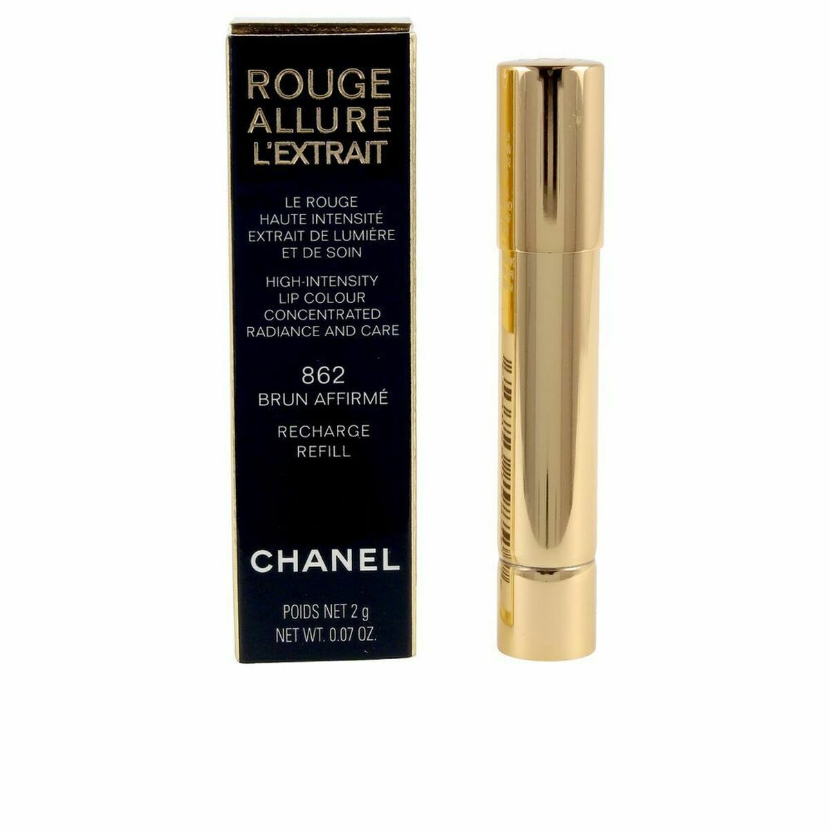 Læbestift Chanel Rouge Allure L´Extrait Brun Affirme 862 Genopfyldning: