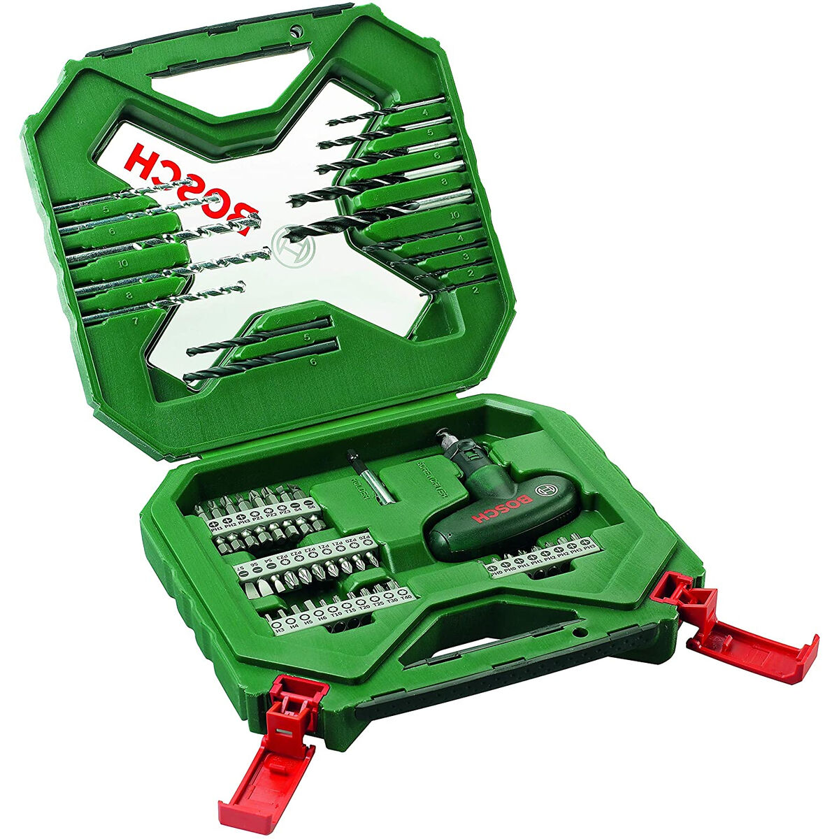 Set met boor en accessoires BOSCH