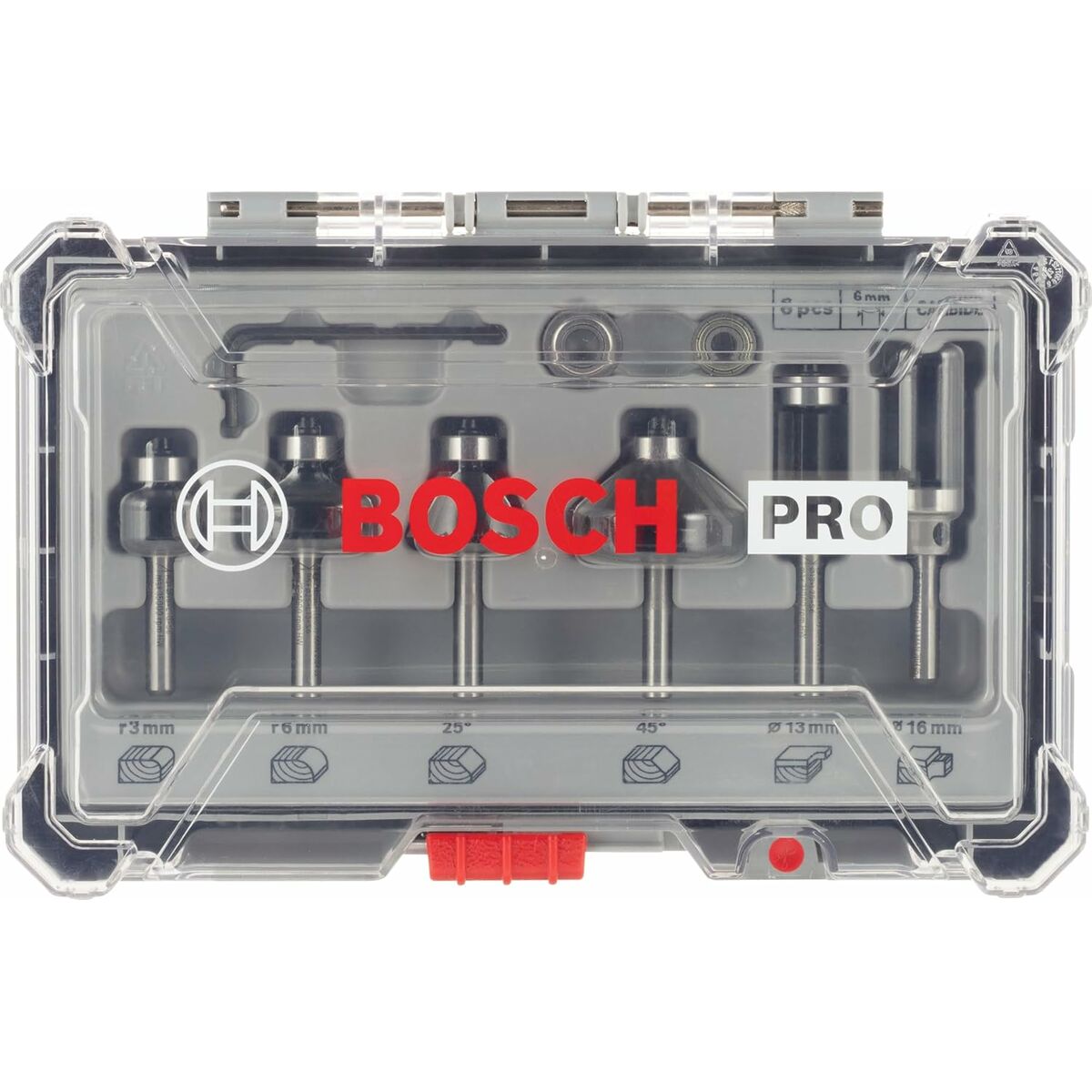 Multifunctionele frezenset BOSCH 6 mm 6 Onderdelen