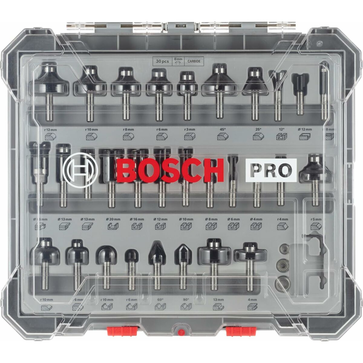 Multifunctionele frezenset BOSCH 2607017475 30 Onderdelen
