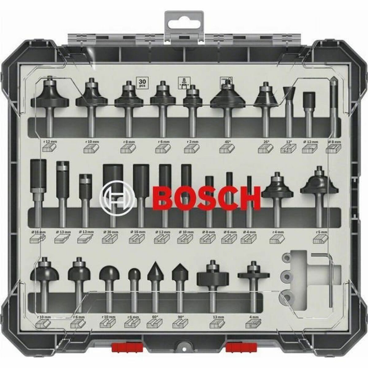 Multifunctionele frezenset BOSCH 2607017475 30 Onderdelen