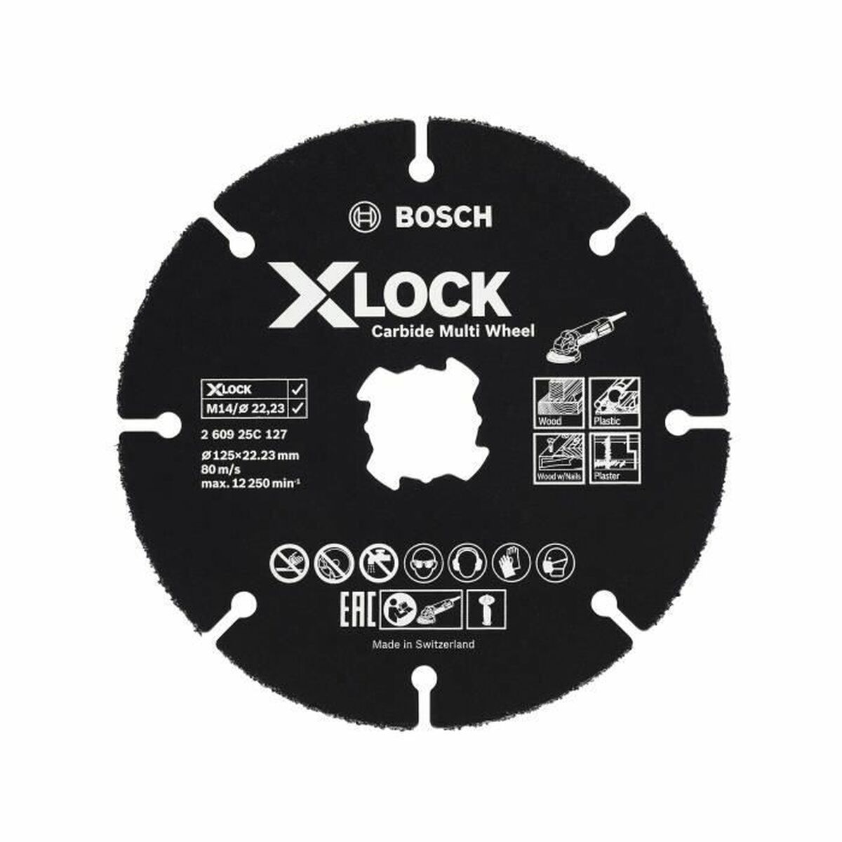 Disque de coupe BOSCH X-Lock carbure Ø 125 mm