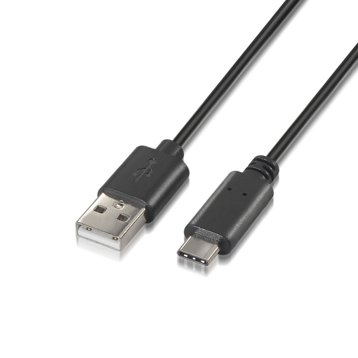 Kabel USB A naar USB-C Aisens A107-0052 Zwart 2 m