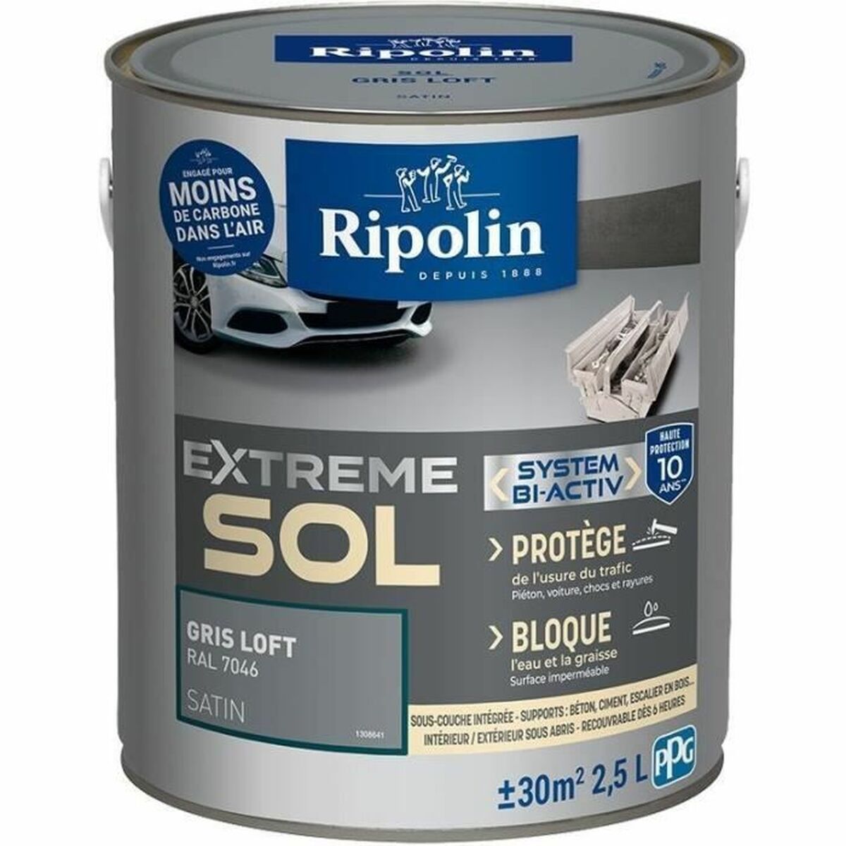 Αστάρι Βαφής Ripolin Γκρι Σατέν 2,5 L