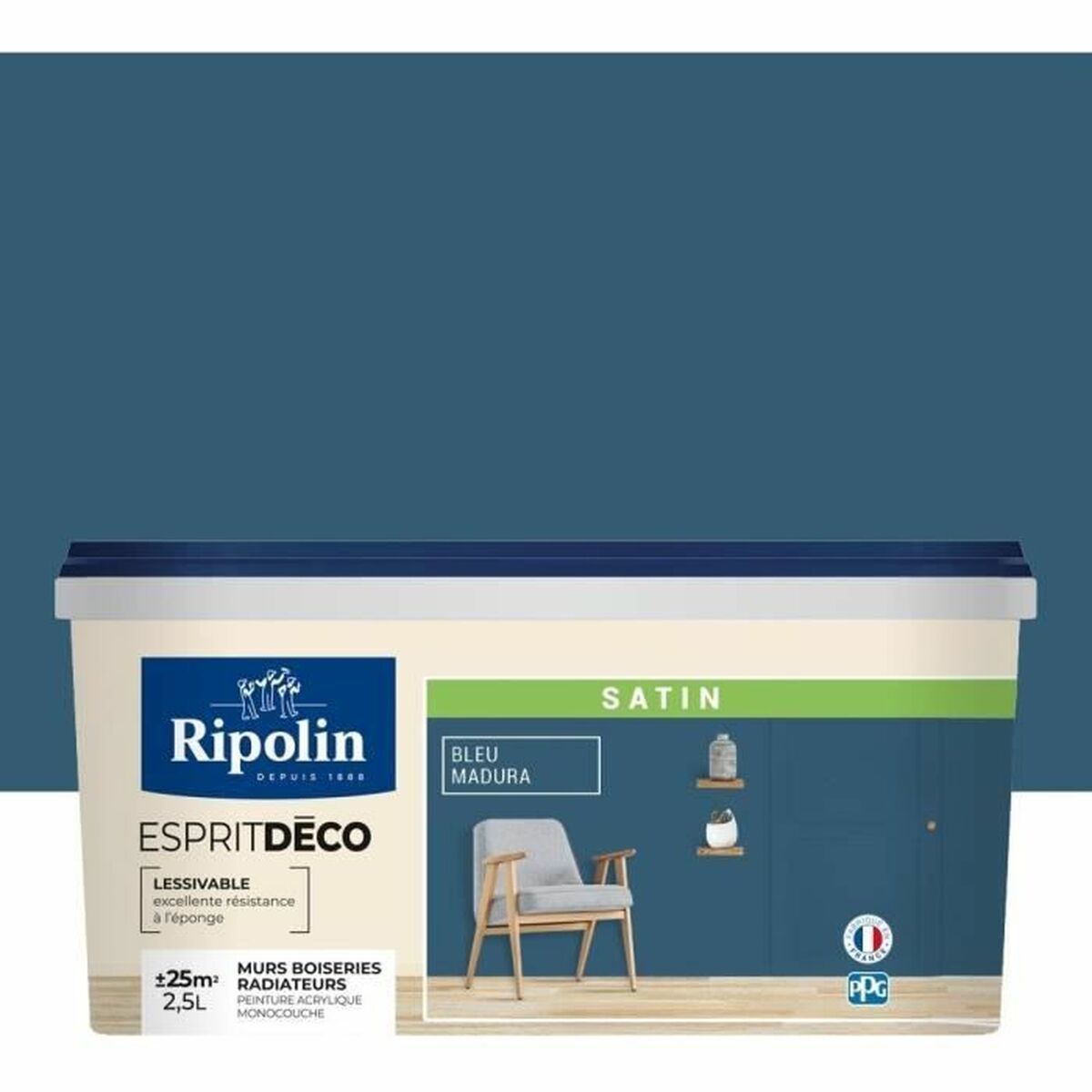 Αστάρι Βαφής Ripolin Μπλε Σατέν 2,5 L