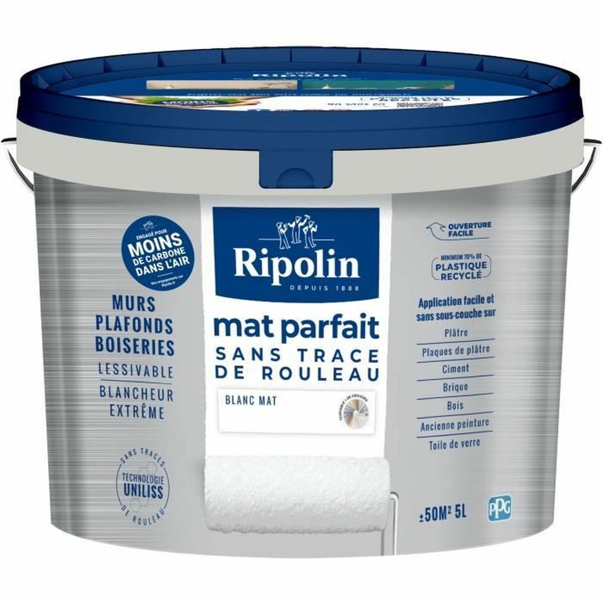 Ζωγραφική Ripolin 441725 Λευκό Ματ 5 L