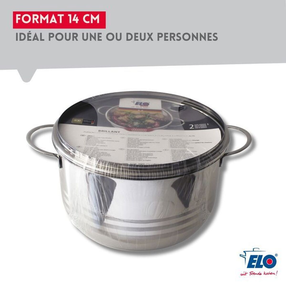 Saucepans Fackelmann Elo Brillant Steel 1,75 L 1,25 L 2 Pieces, view 4