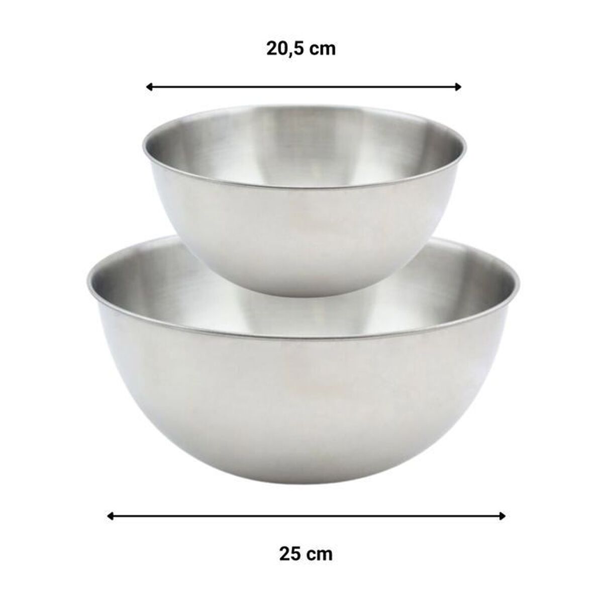 Salad Bowl Fackelmann Vert Stainless steel Plastic 49 X 15 X 30 CM 2 Pieces, view 4