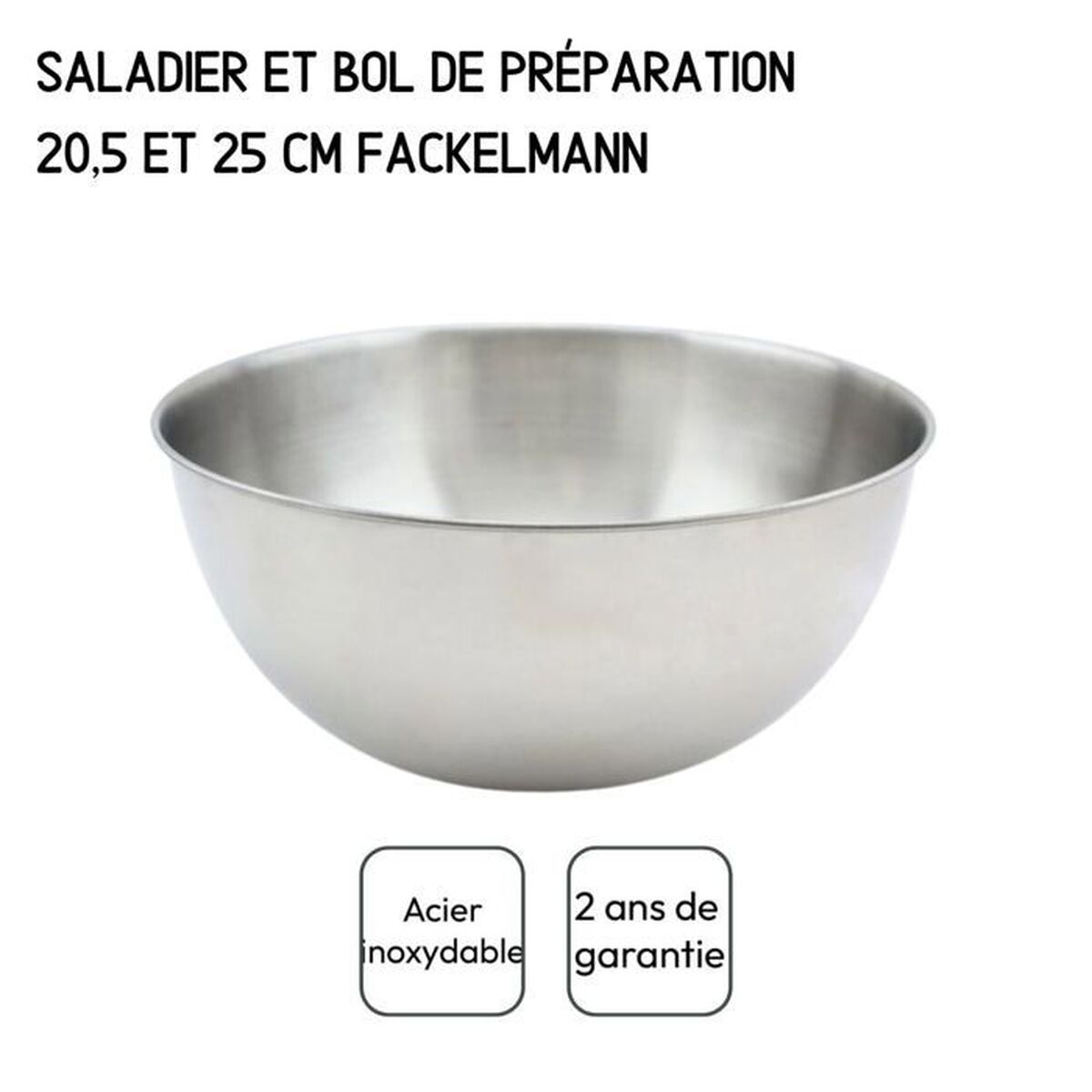 Salad Bowl Fackelmann Vert Stainless steel Plastic 49 X 15 X 30 CM 2 Pieces, view 6