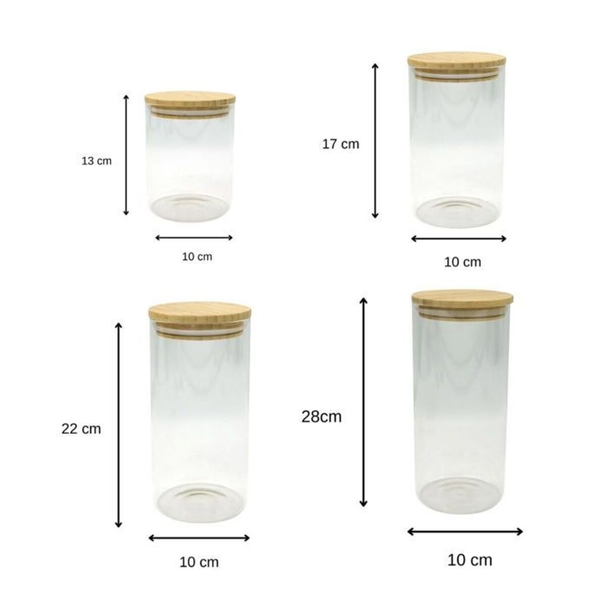 Tubs Fackelmann Natural 4 Pieces, view 3