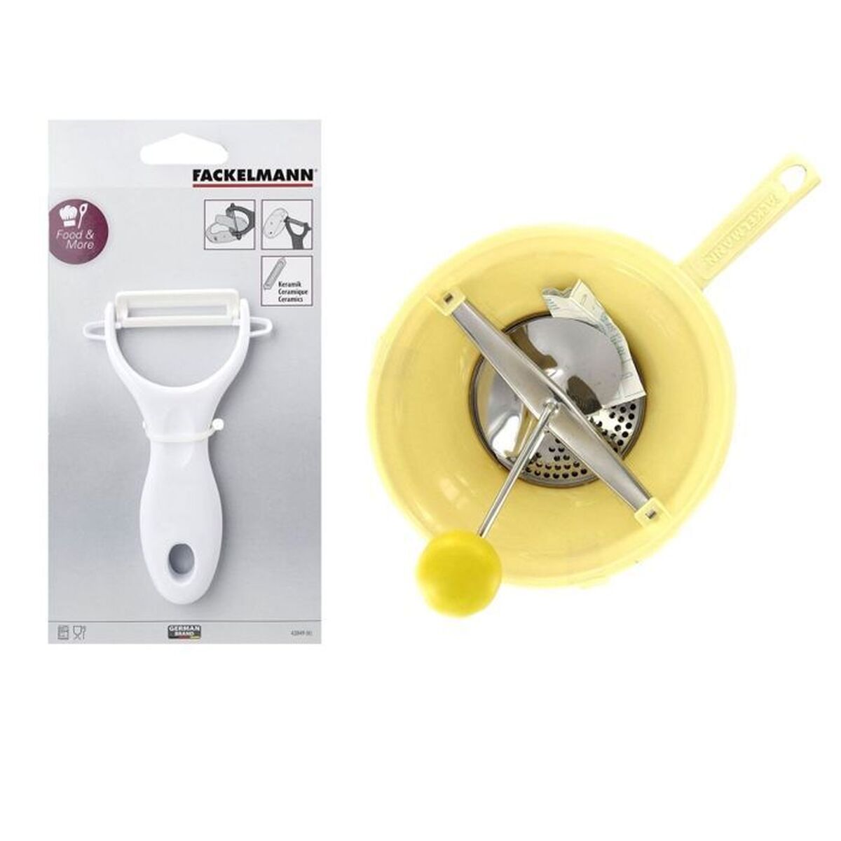 Vegetable Peeler and Grater Fackelmann Vert Ceramic Stainless steel Plastic 20 x 40 x 30 cm 2 Pieces, view 5