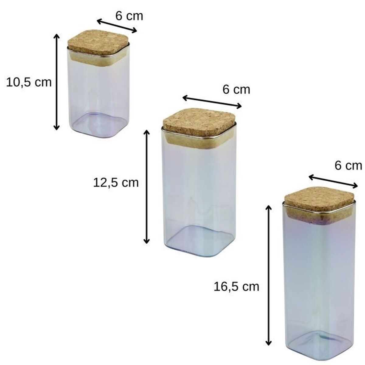 3 Tubs Fackelmann Tasty Green Green 450 ml 3 Pieces, view 3
