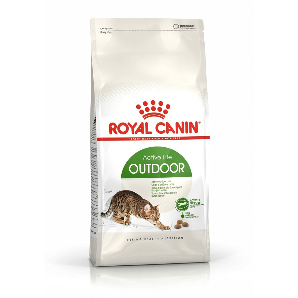 Aliments pour chat Royal Canin Active Life Outdoor Adulte Oiseaux 4 Kg
