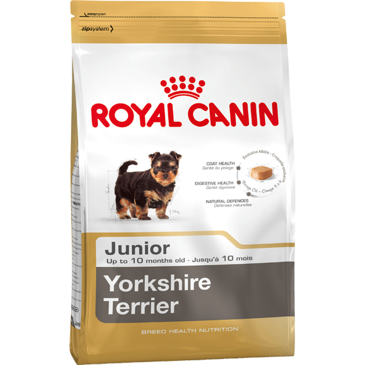 Nourriture Royal Canin Yorkshire Terrier Junior Petit/Junior Poulet Viande Riz Oiseaux 1,5 Kg
