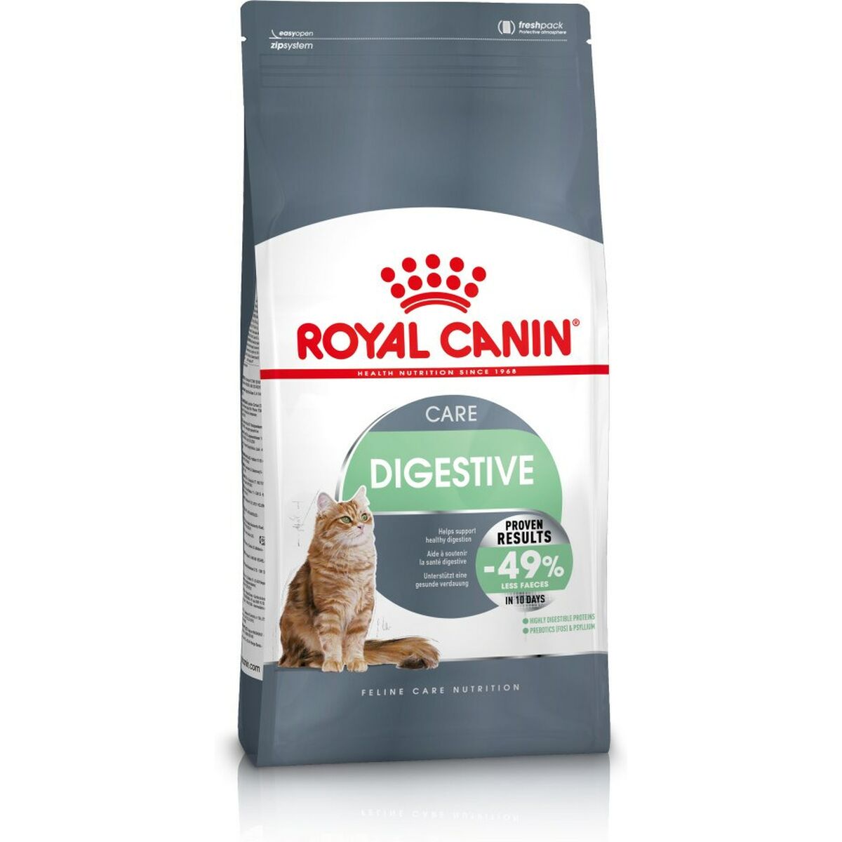 Aliments pour chat Royal Canin Digestive Care Poisson Adulte Riz Légumes Oiseaux 4 Kg