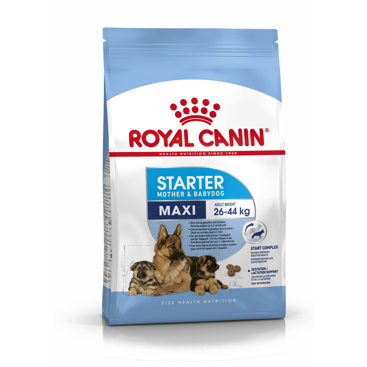Nourriture Royal Canin Maxi Starter Mother & Babydog Adulte Riz Oiseaux 15 kg