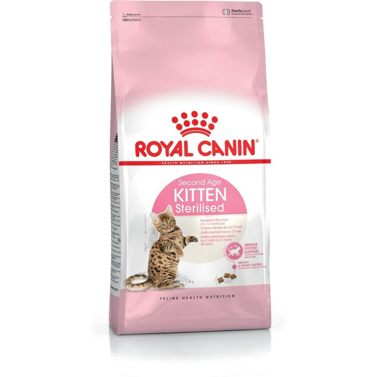 Aliments pour chat Royal Canin Kitten Sterilised Riz Légumes Oiseaux 2 Kg