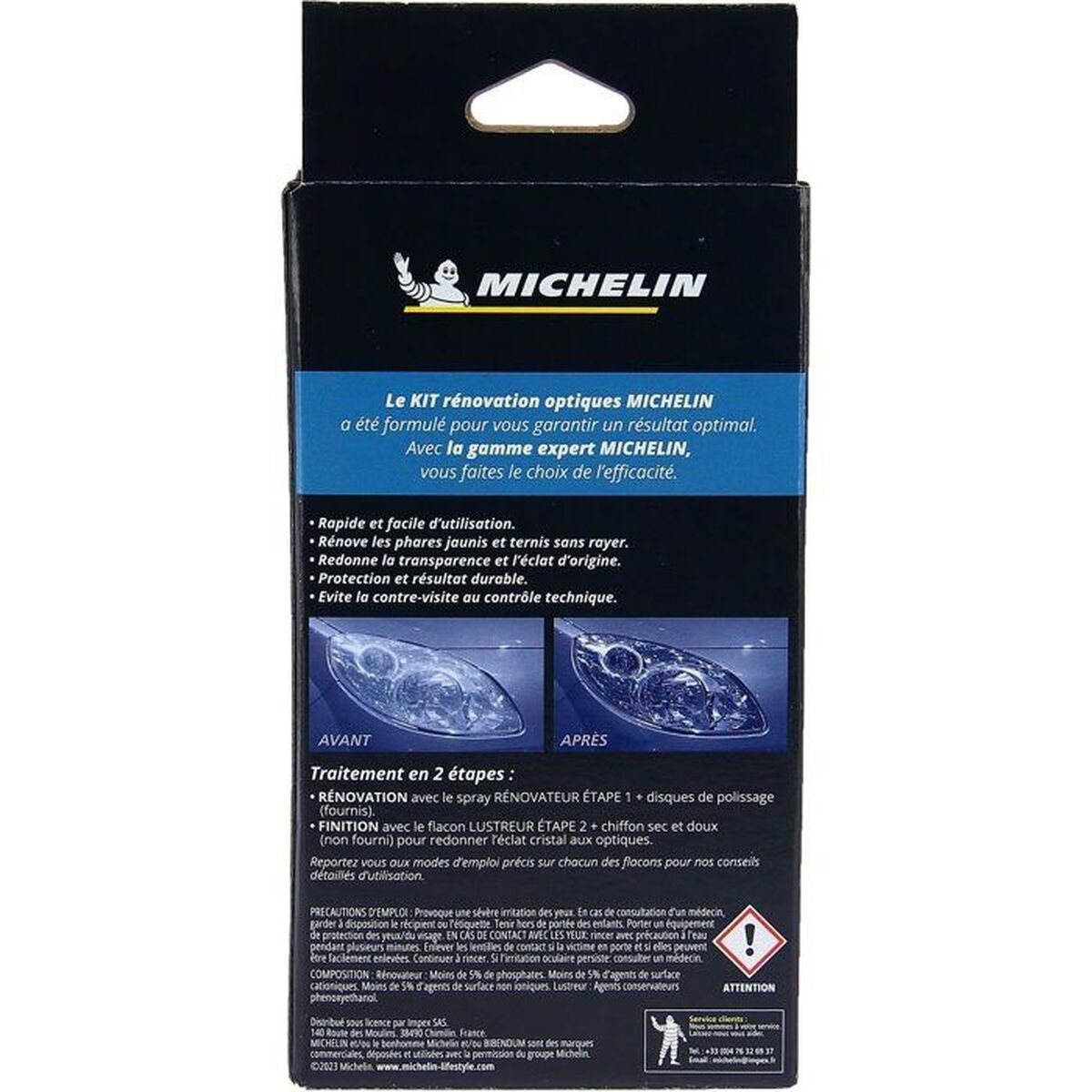 Restauratiemiddel voor koplampen Michelin 009475 200 ml
