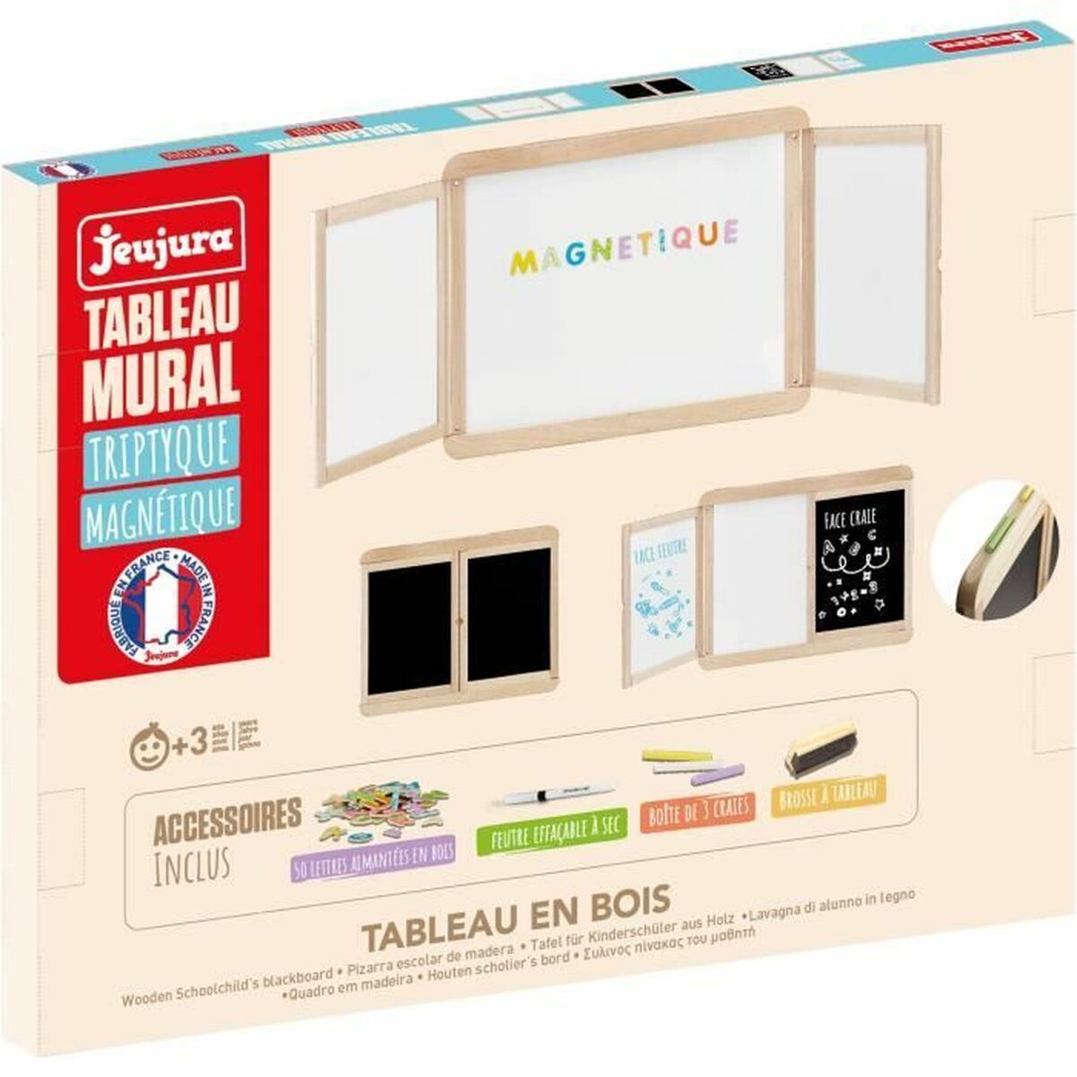 Dubbelzijdig krijtbord Jeujura