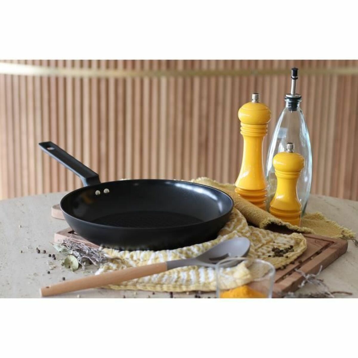 Pan Menastyl Black Toughened aluminium Ø 28 cm, view 6