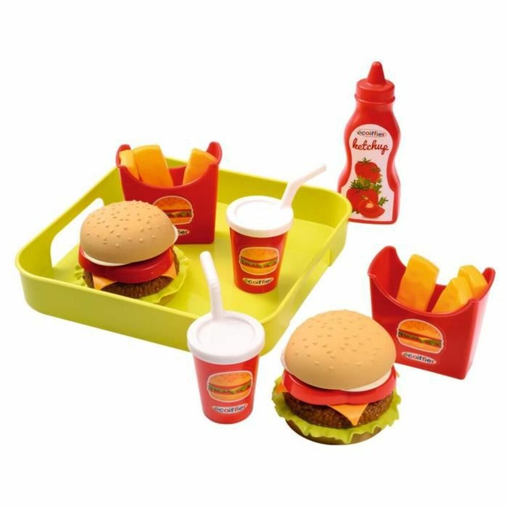 Set de jouets alimentaires Ecoiffier Hamburger Tray 
