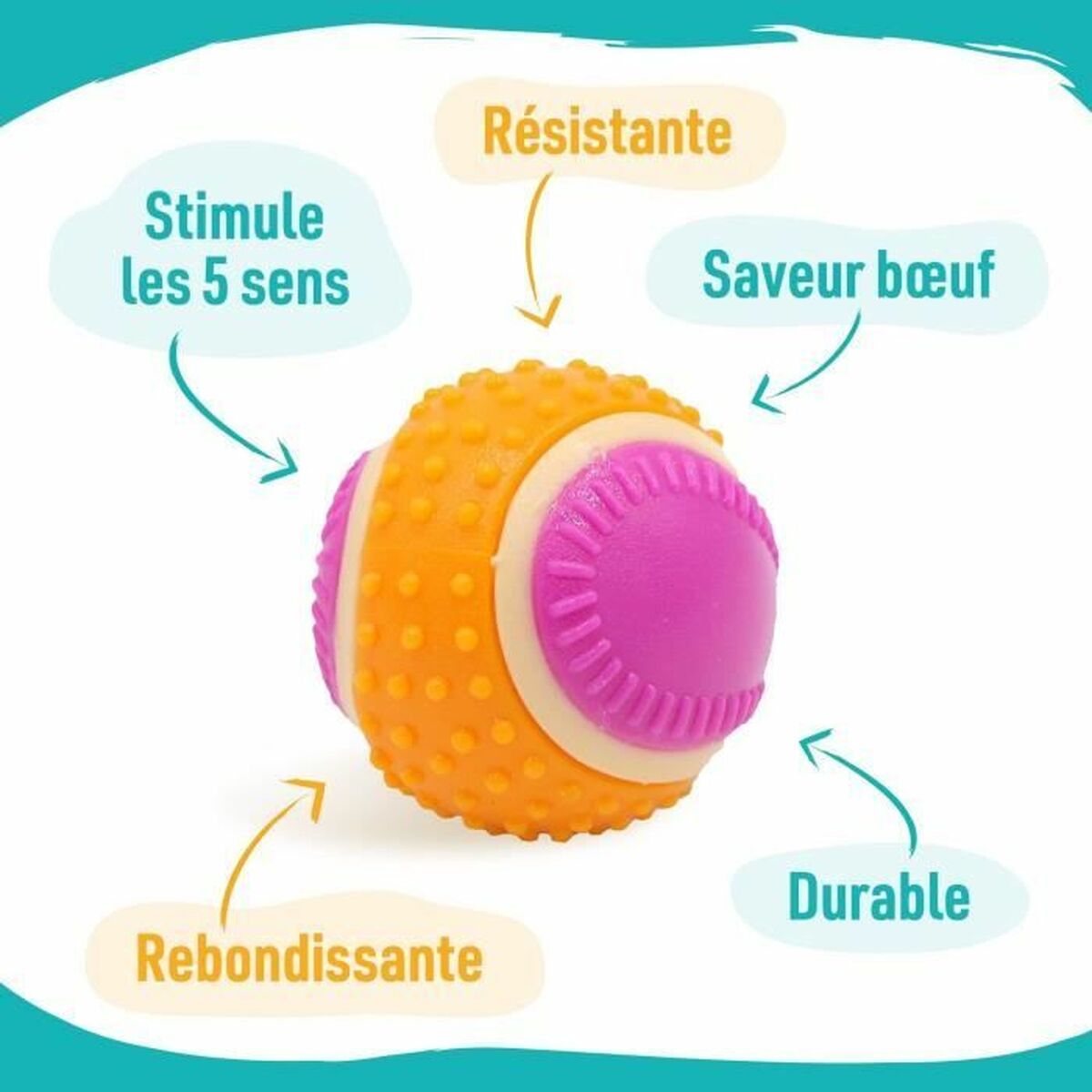 Knuffel voor honden Aimé Roze Plastic