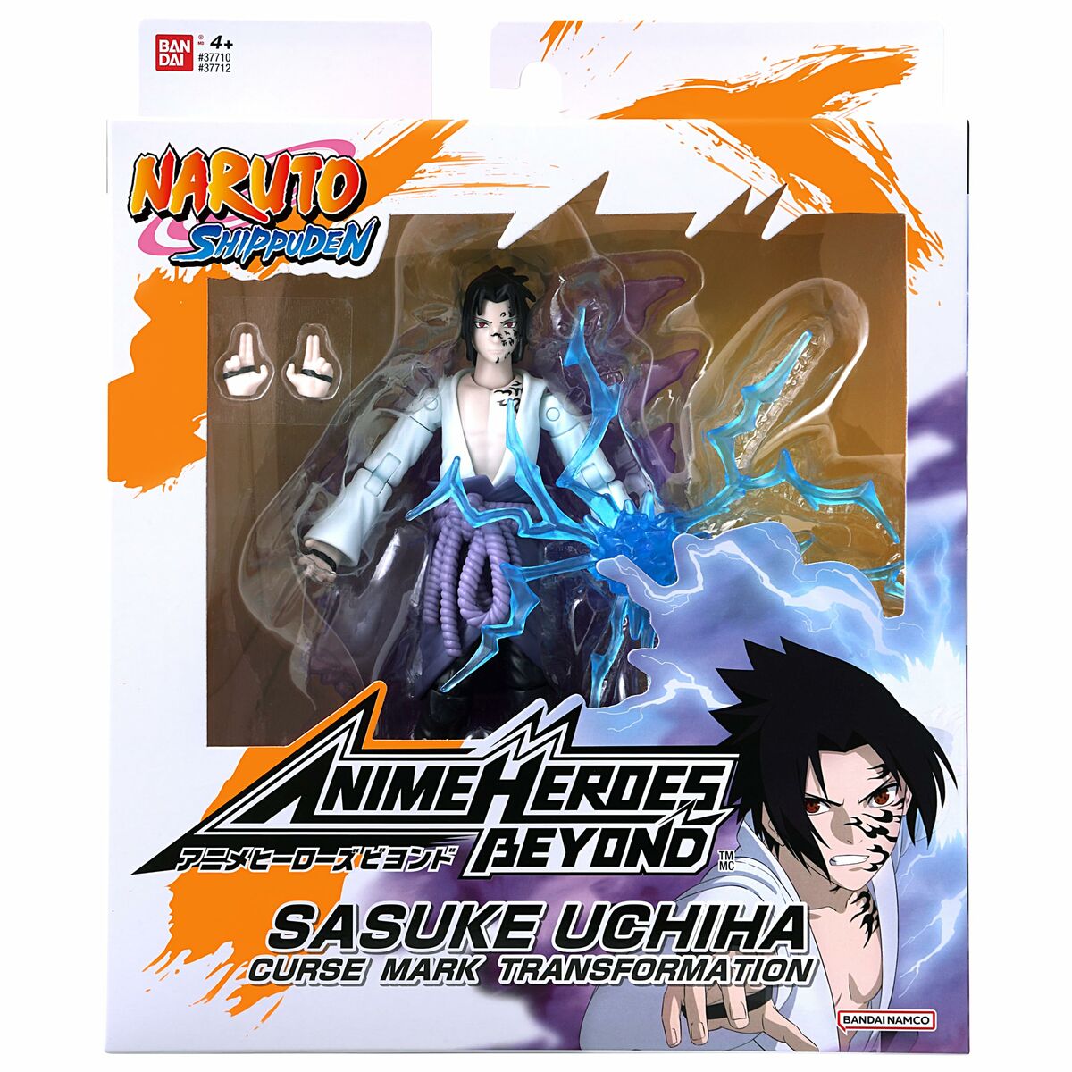 Action Figurer Naruto Shippuden Bandai Anime Heroes Beyond: Sasuke Uchiha 17 cm