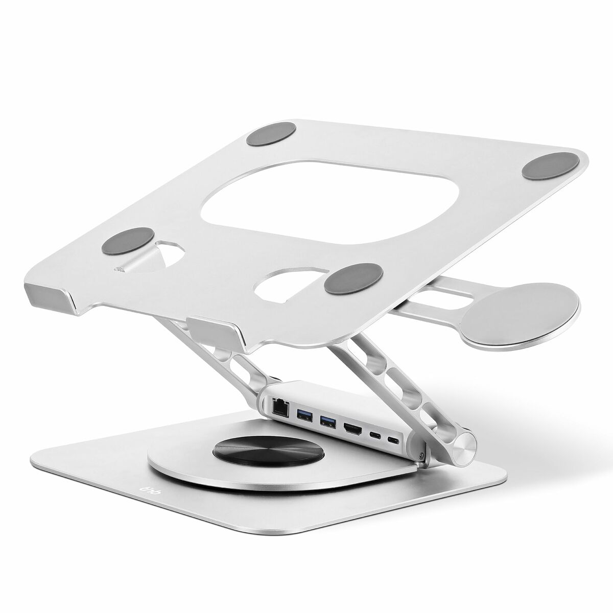 Support pour Ordinateur Portable T'NB iClick Métal Moderne Rotation à 360°