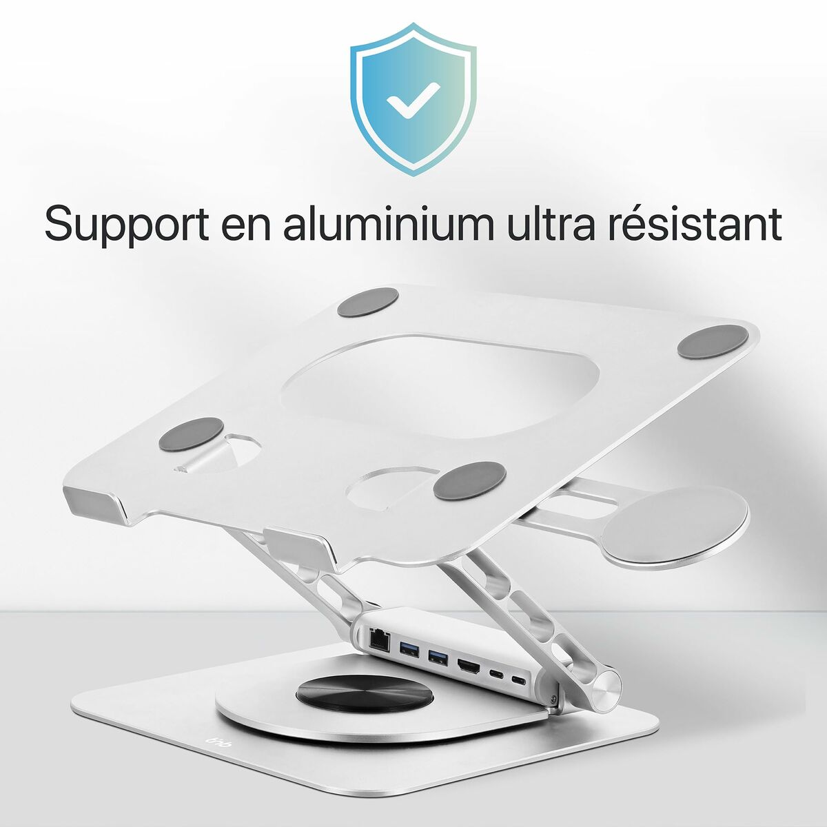 Afbeeldingen van Notebook Stand T'NB iClick Metal Modern 360º rotation