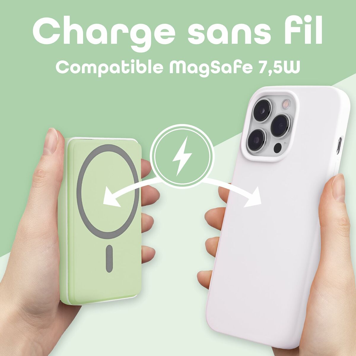 Afbeeldingen van Powerbank T'NB PBUMAG5GR 5000 mAh Green Magsafe