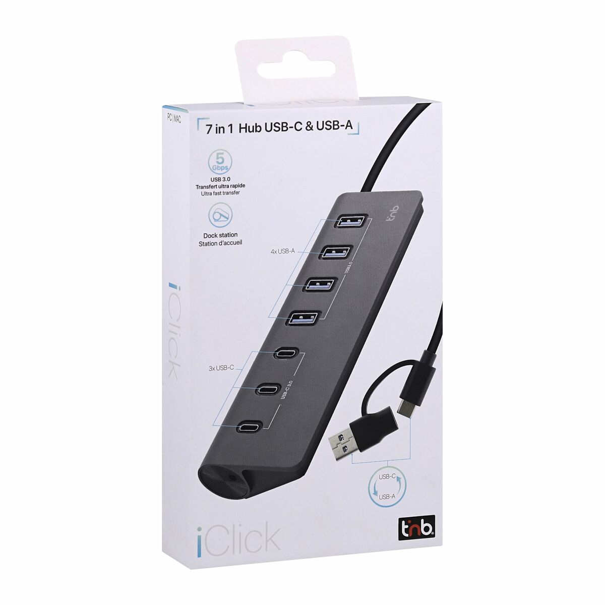 Afbeeldingen van USB Hub T'NB HUBUSB7ALCU