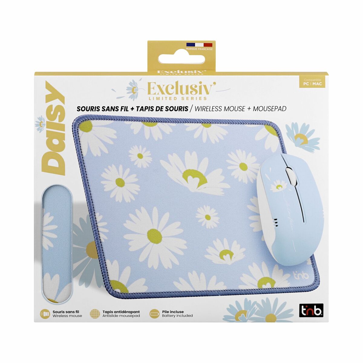 Afbeeldingen van Gaming Mouse and Mat T'NB DAISY Blue