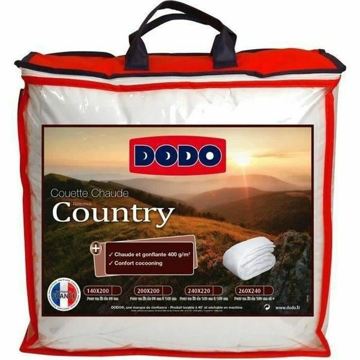 Remplissage de couette DODO Country 400 g (240 x 260 cm)