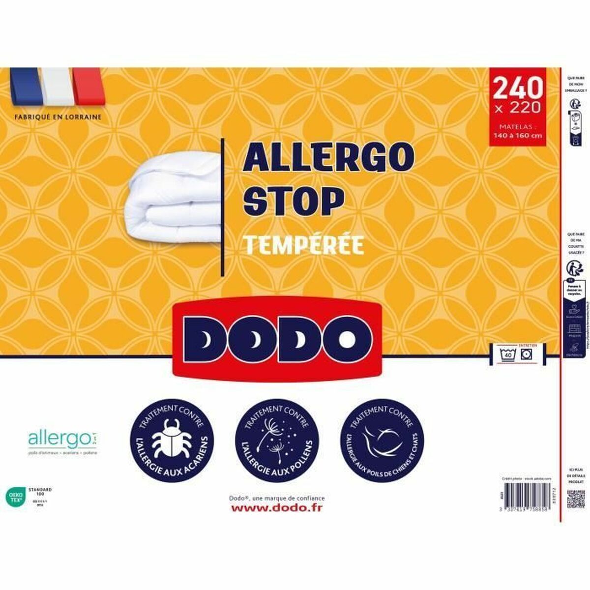Quilt DODO Wit 300 g/m² 240 x 260 cm