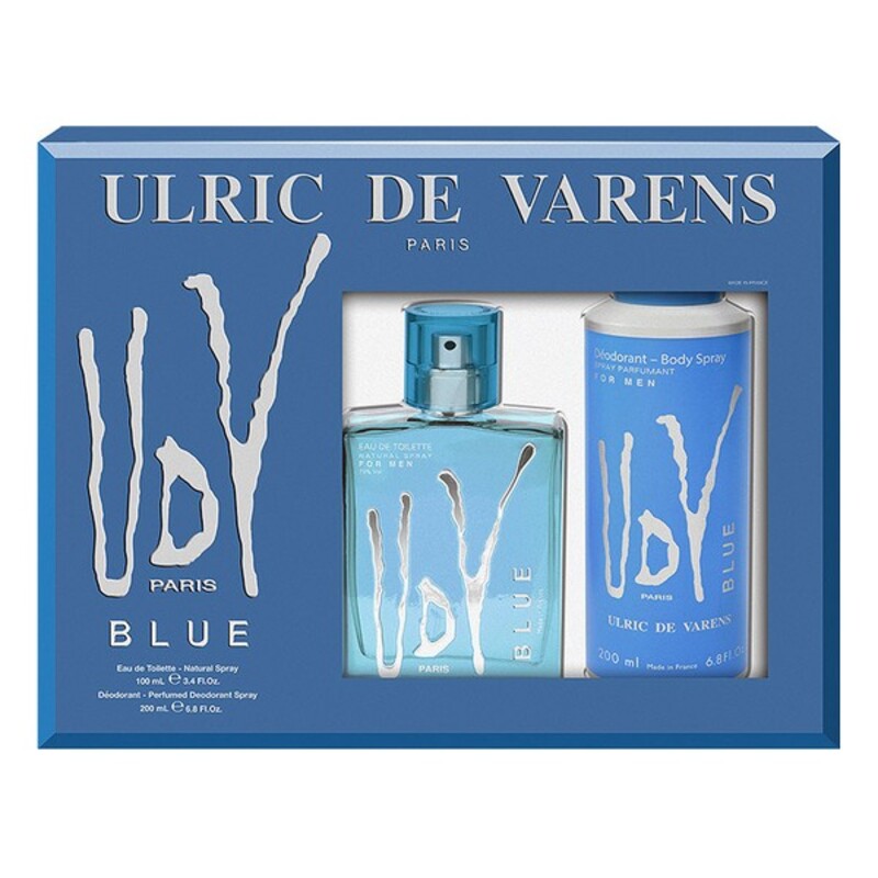 Men's Perfume Set UDV Blue Ulric De Varens EDT (2 pcs) (2 pcs)