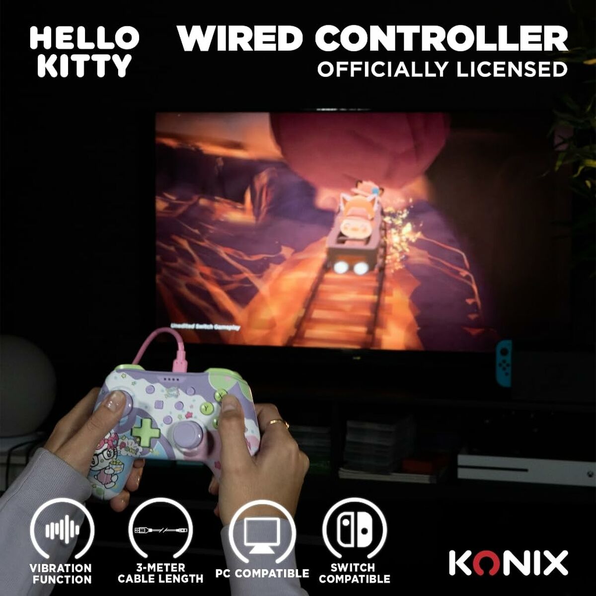Picture of Gaming Control KONIX Hello Kitty