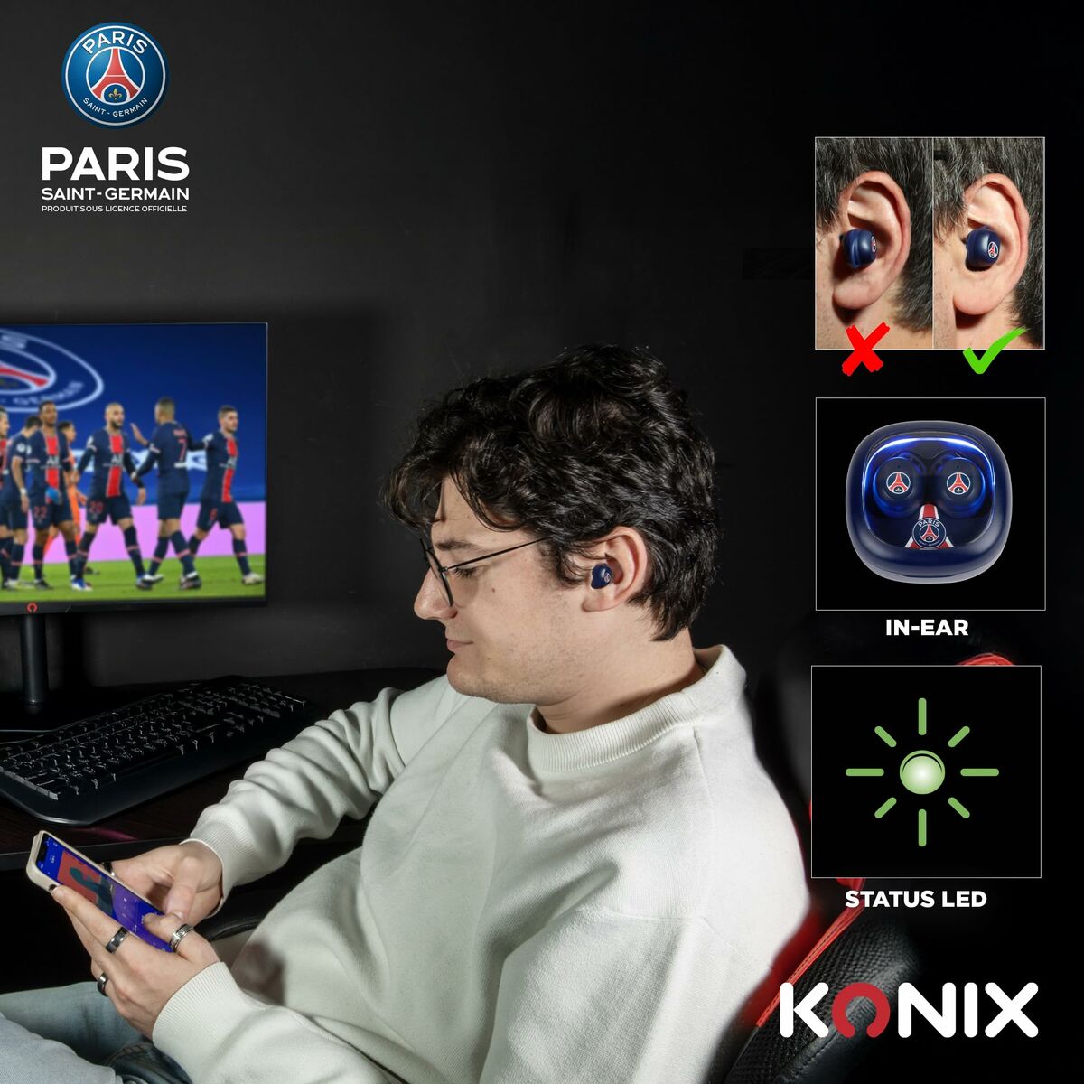Headphones KONIX Blue