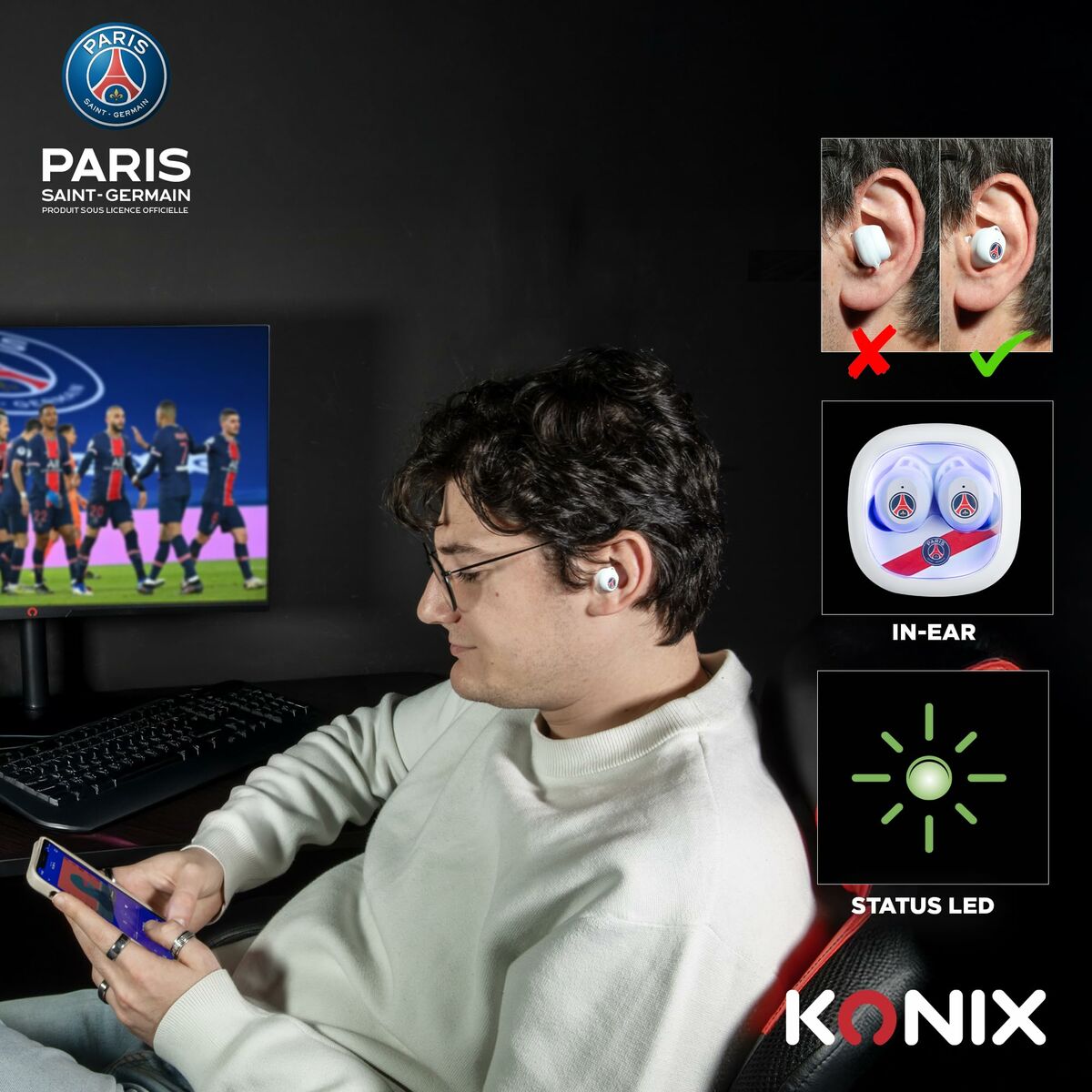 Picture of Headphones KONIX White
