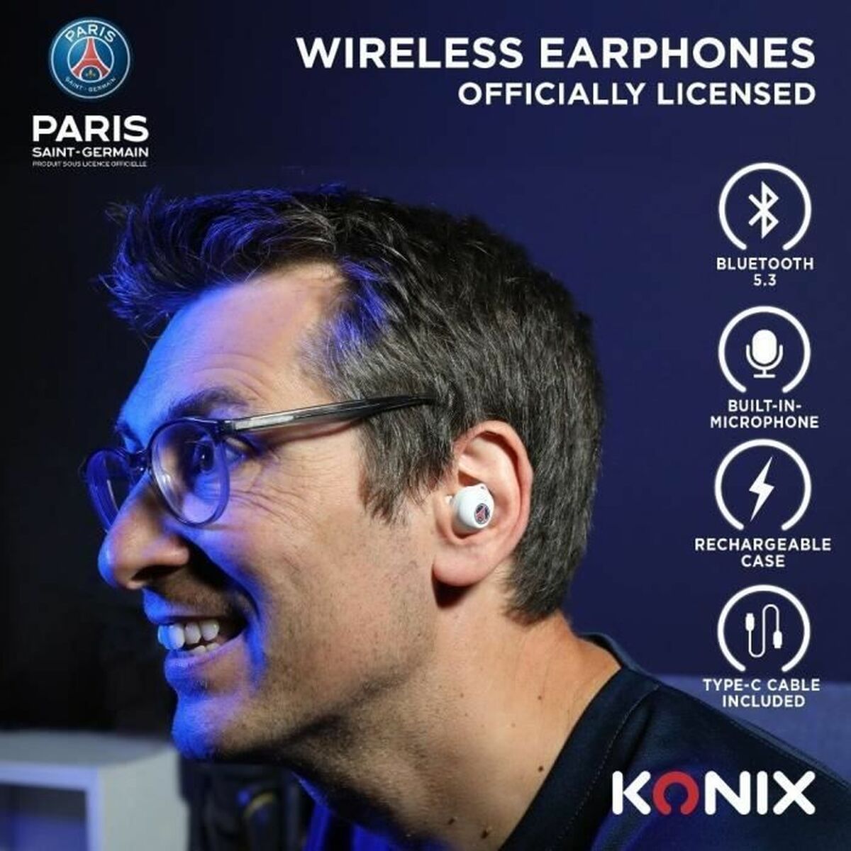 Headphones KONIX White