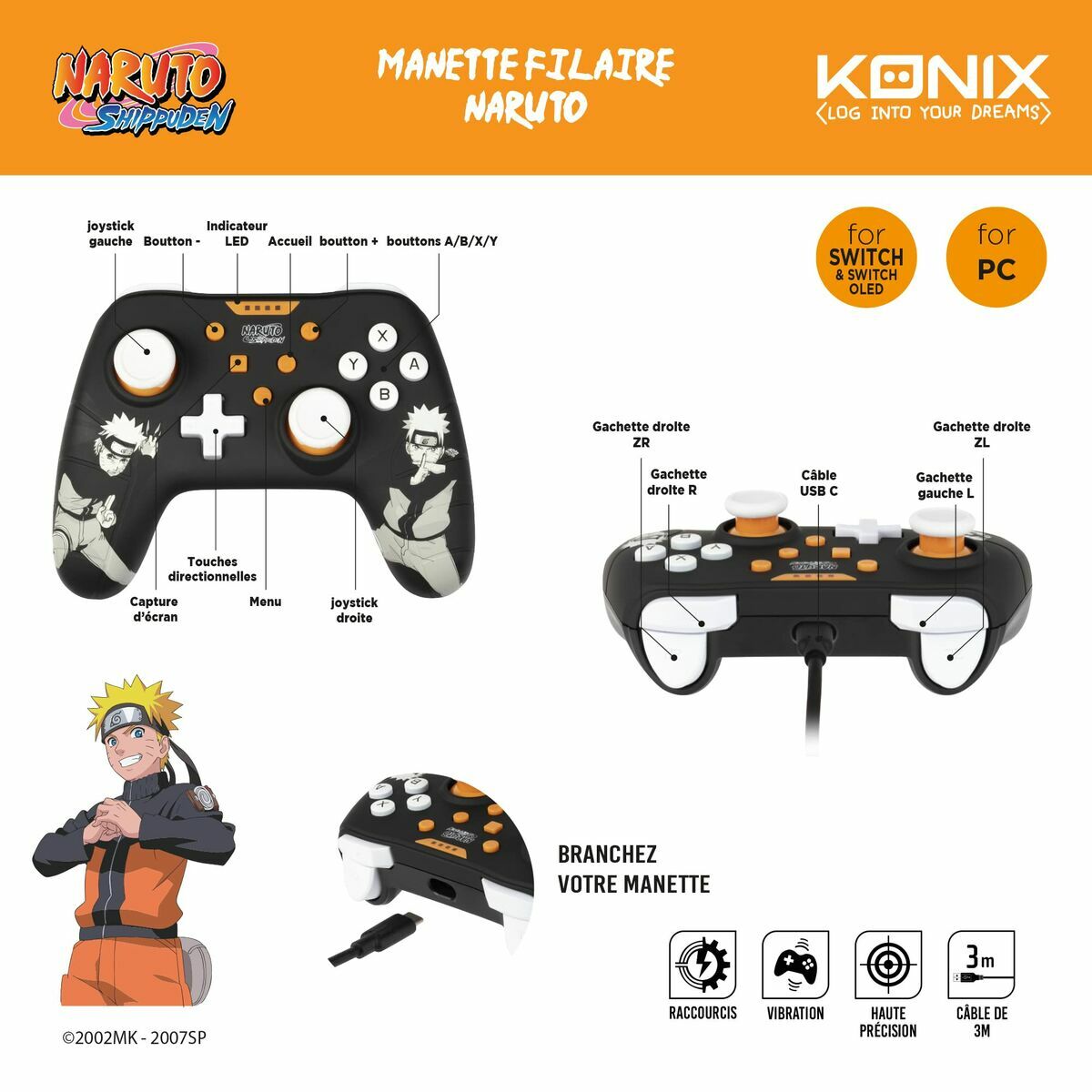 Xbox One Controller KONIX NARUTO