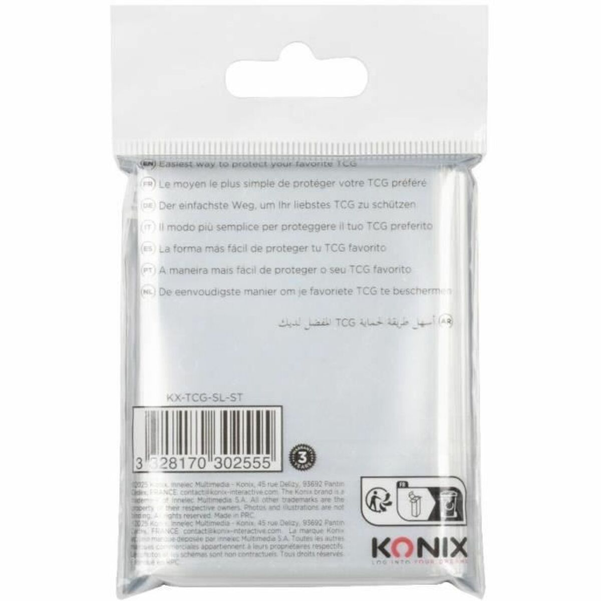Kaart sleeves KONIX 100 Stuks