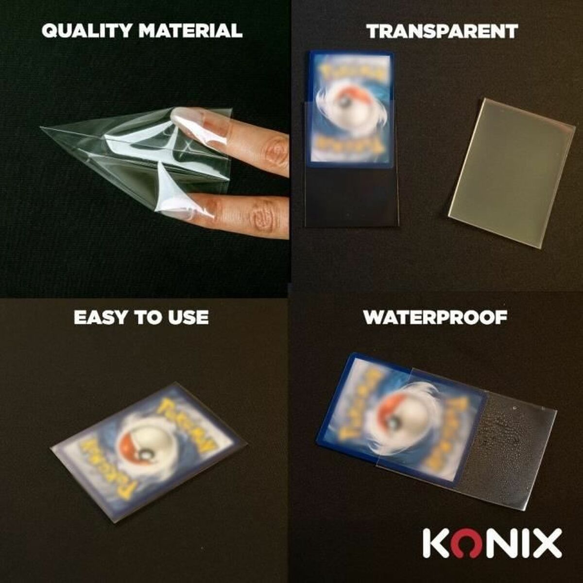 Kaart sleeves KONIX 100 Stuks