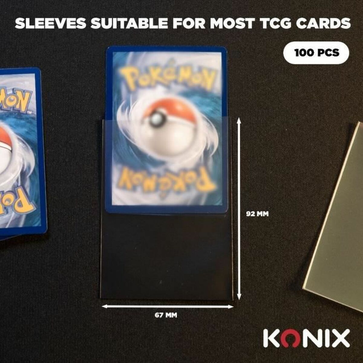 Kaart sleeves KONIX 100 Stuks